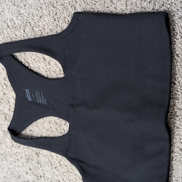 Girlfriend Collective Paloma Black Sports Bra Compression Eco Friendly Size XS - Picture 4 of 10